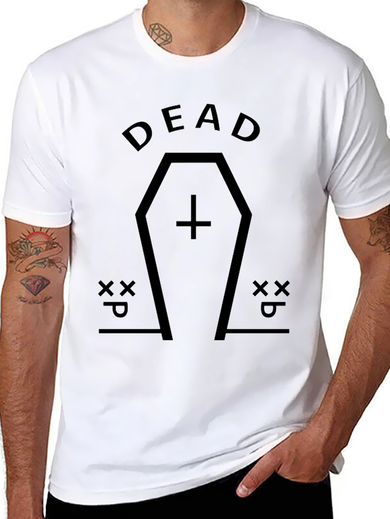 Dead Coffin Graphic T-Shirt - Unisex Black Tee