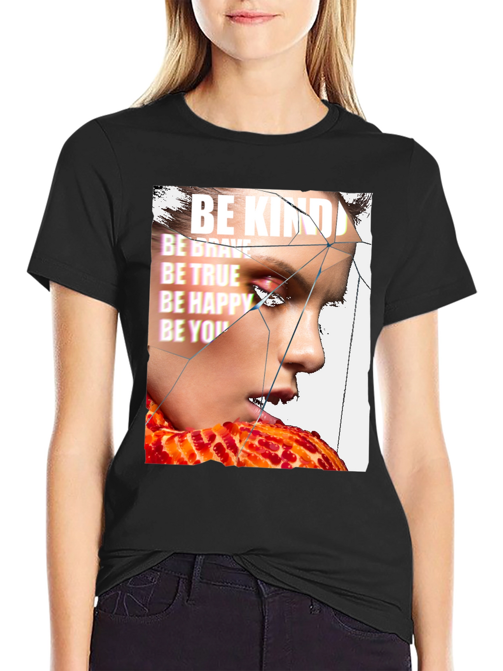 Be Kind Graphic Print T-Shirt - Trendy Streetwear