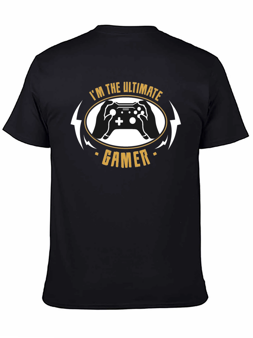 Ultimate Gamer Black T-Shirt Controller Graphic Tee