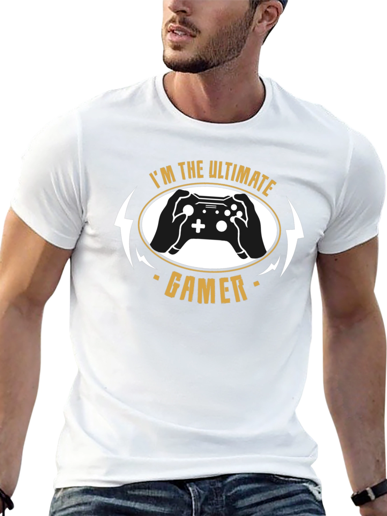 Ultimate Gamer Black T-Shirt Controller Graphic Tee
