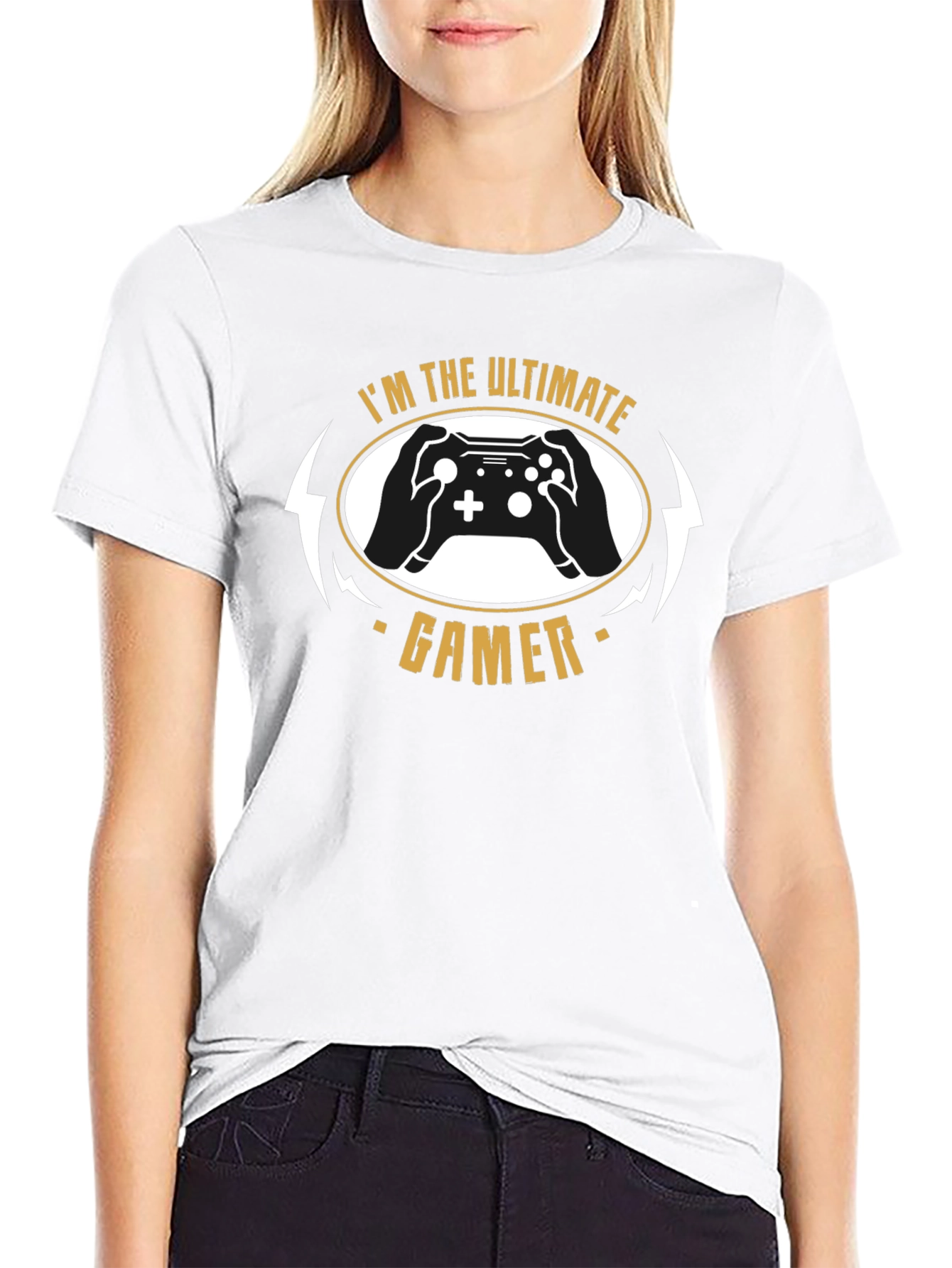 Ultimate Gamer Black T-Shirt Controller Graphic Tee