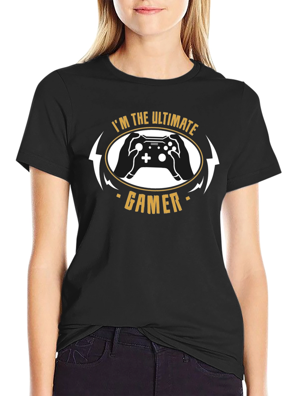 Ultimate Gamer Black T-Shirt Controller Graphic Tee