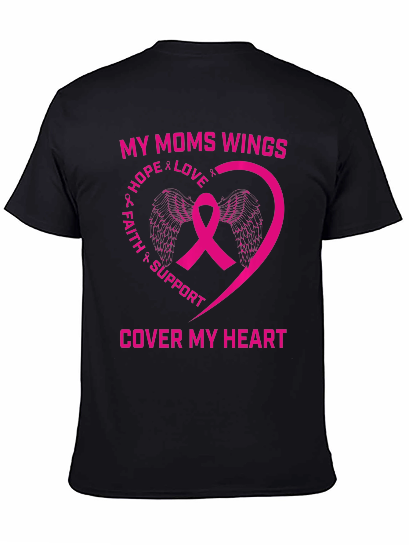 My Moms Wings Breast Cancer Awareness T-Shirt