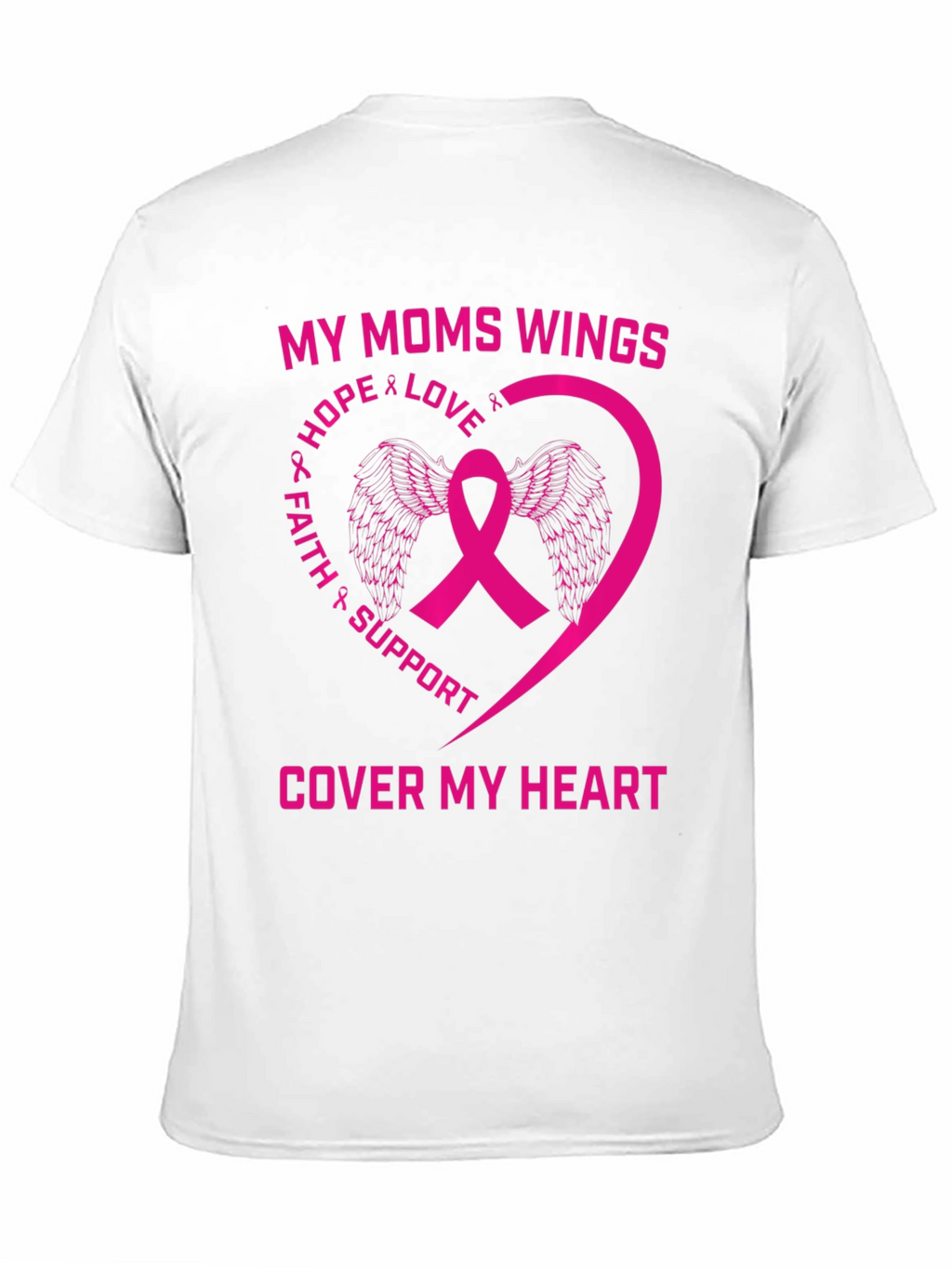 My Moms Wings Breast Cancer Awareness T-Shirt
