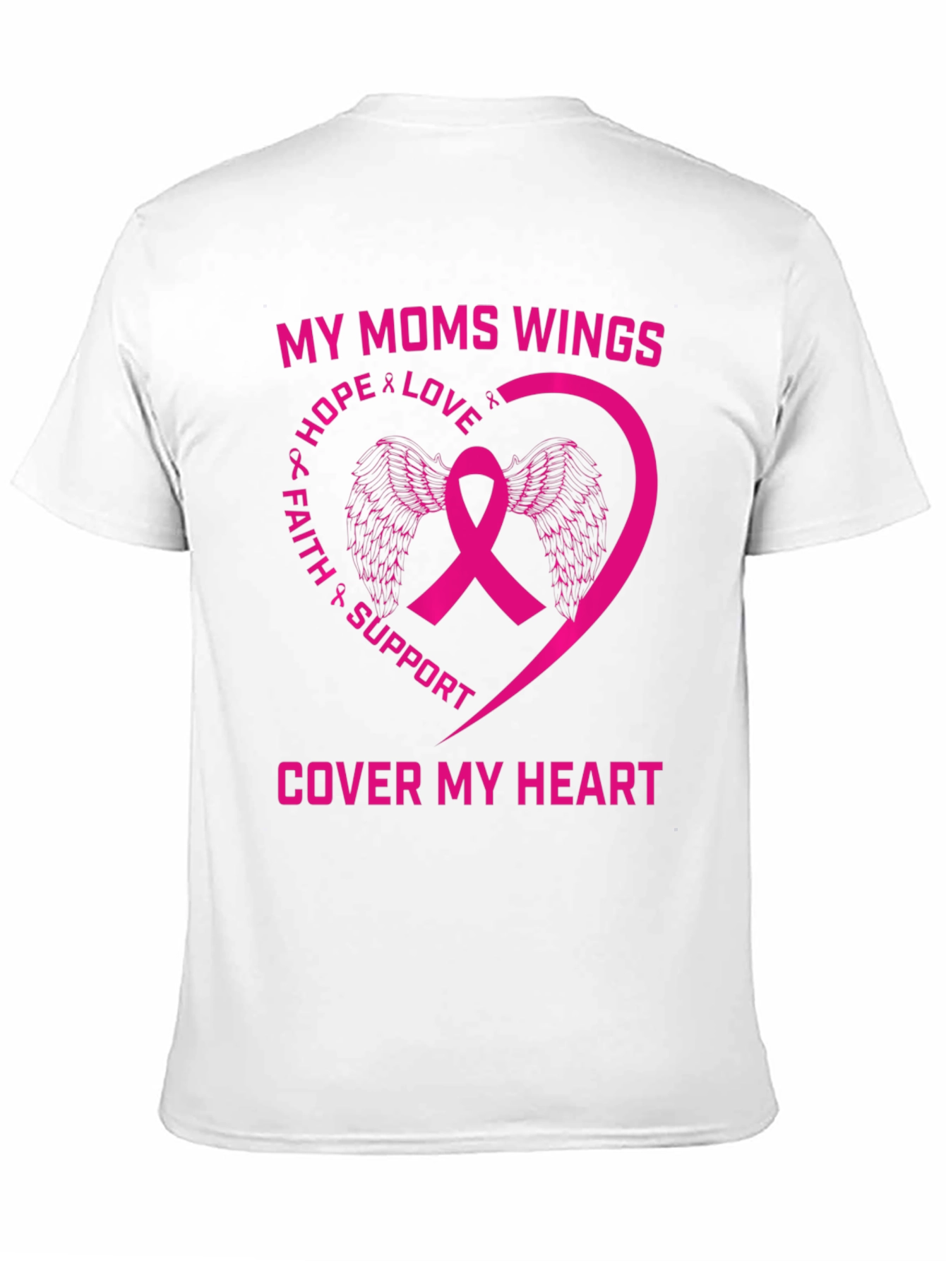 My Moms Wings Breast Cancer Awareness T-Shirt