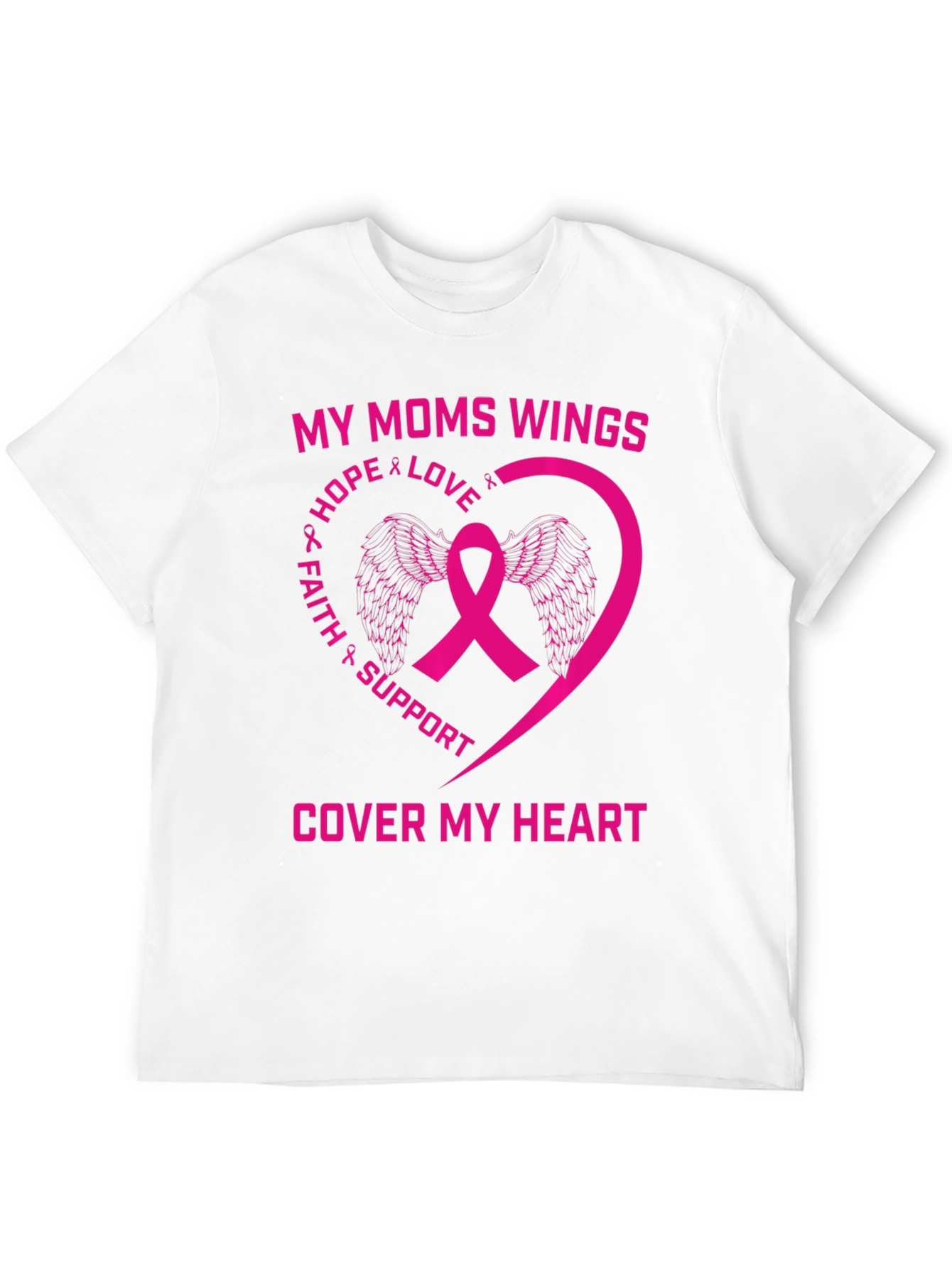 My Moms Wings Breast Cancer Awareness T-Shirt