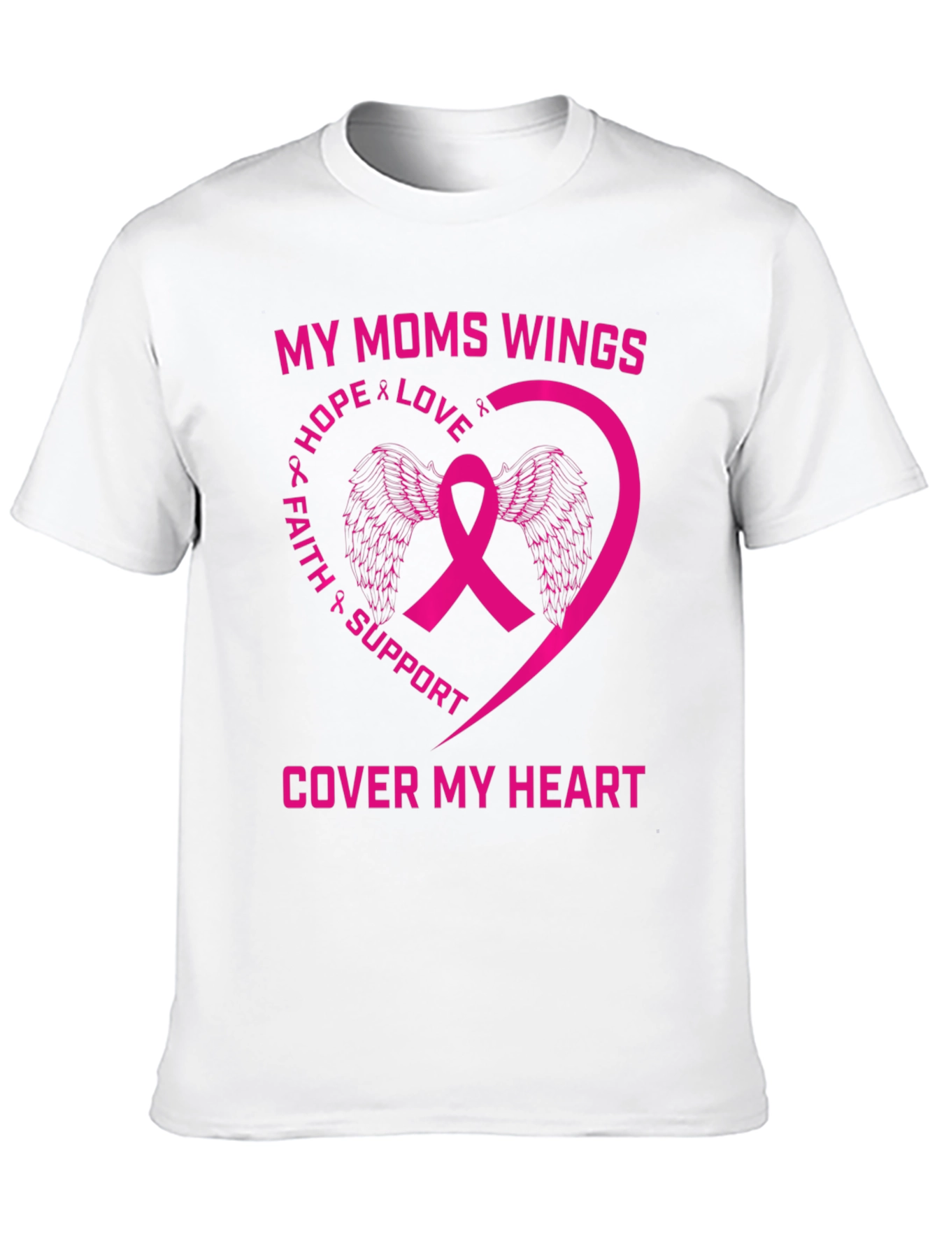 My Moms Wings Breast Cancer Awareness T-Shirt