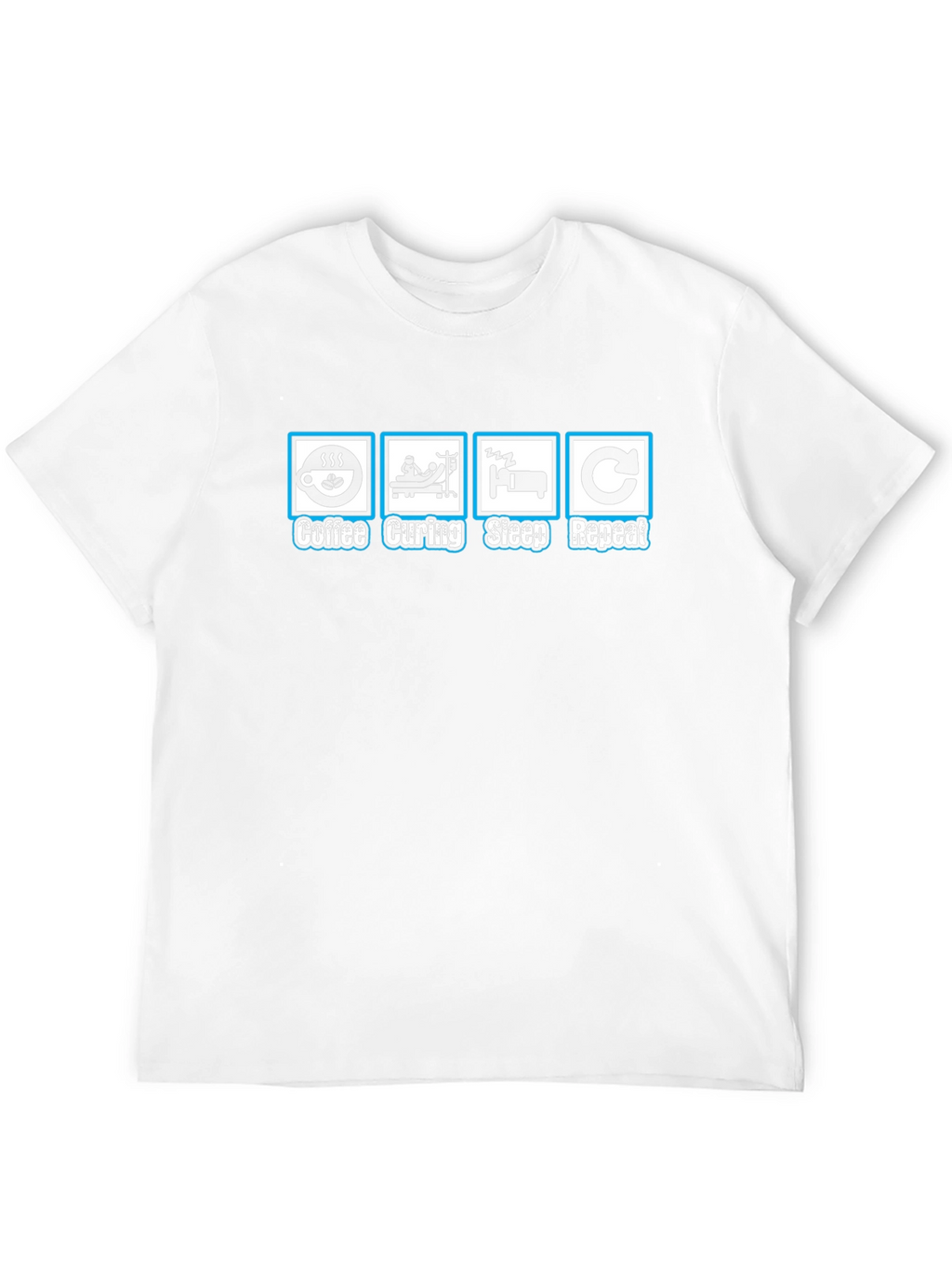 Coffee Curing Sleep Repeat Graphic Tee
