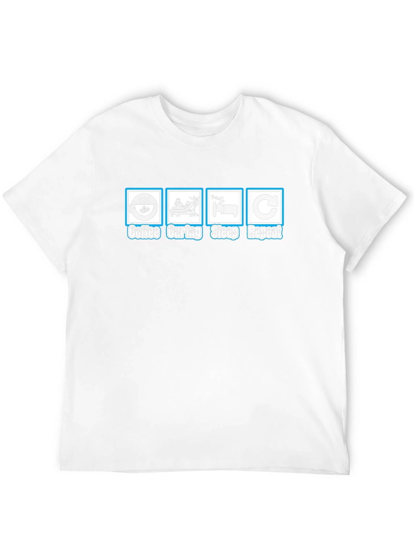 Coffee Curing Sleep Repeat Graphic Tee
