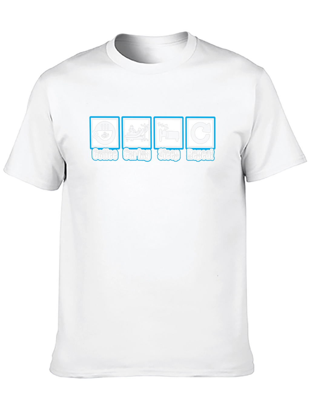 Coffee Curing Sleep Repeat Graphic Tee