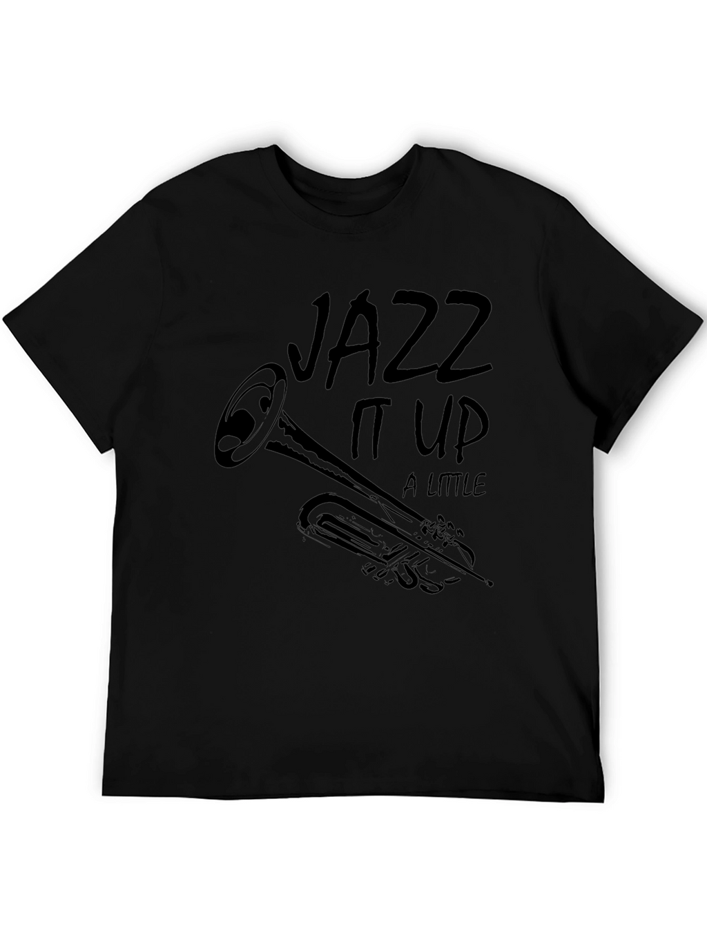 Jazz It Up Black Graphic T-Shirt