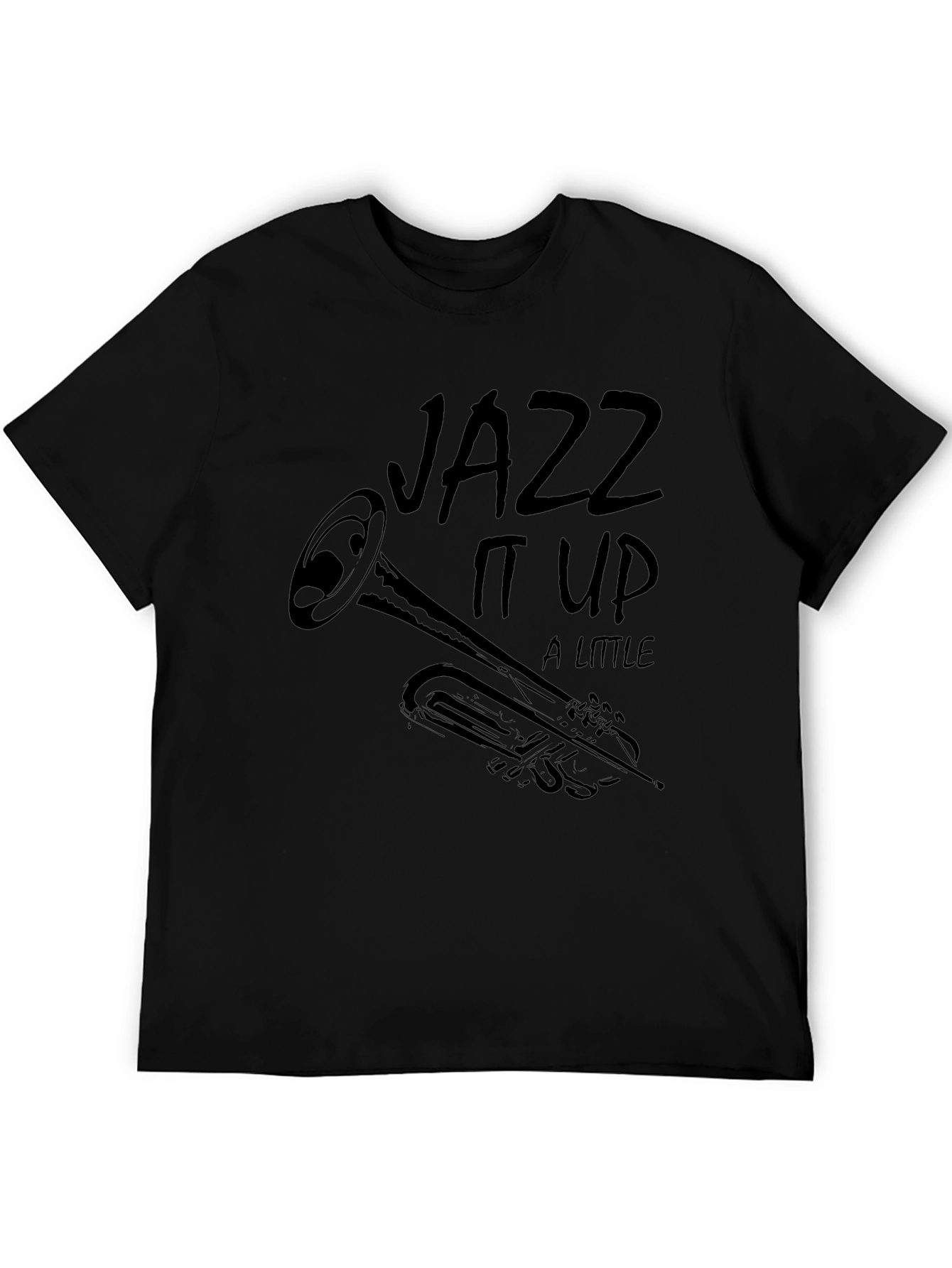 Jazz It Up Black Graphic T-Shirt