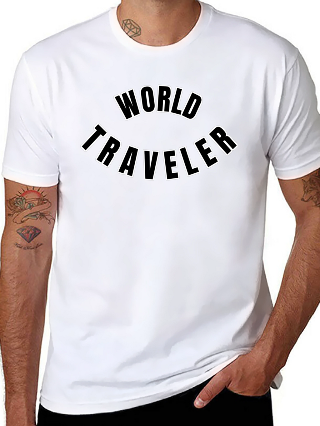 World Traveler Graphic T-Shirt - Black