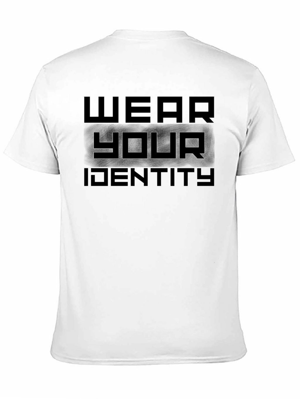 Wear Your Identity Graphic Tee - Black Cotton Blend