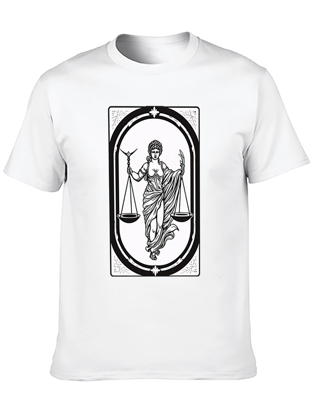 Libra Zodiac T-Shirt - Scales of Justice Graphic Tee