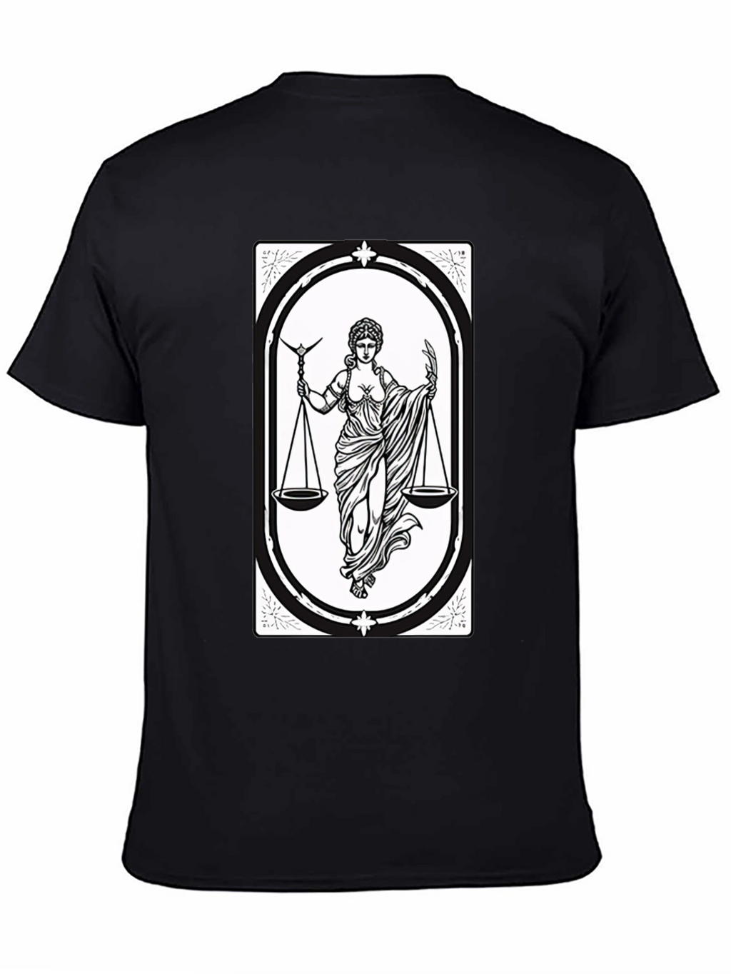 Libra Zodiac T-Shirt - Scales of Justice Graphic Tee