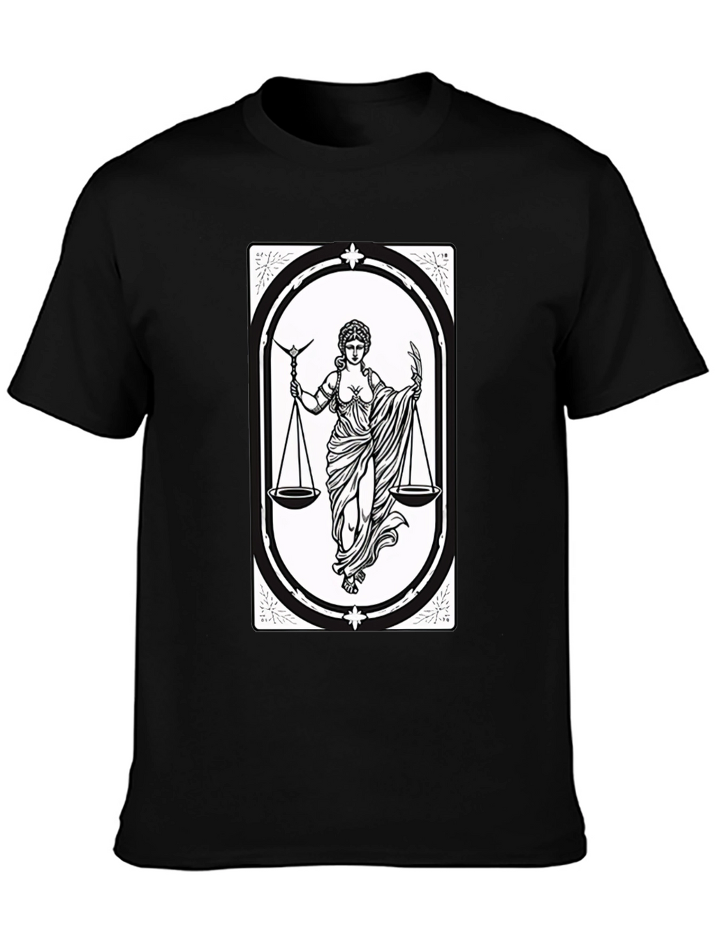 Libra Zodiac T-Shirt - Scales of Justice Graphic Tee