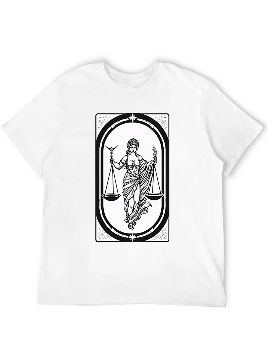 Libra Zodiac T-Shirt - Scales of Justice Graphic Tee