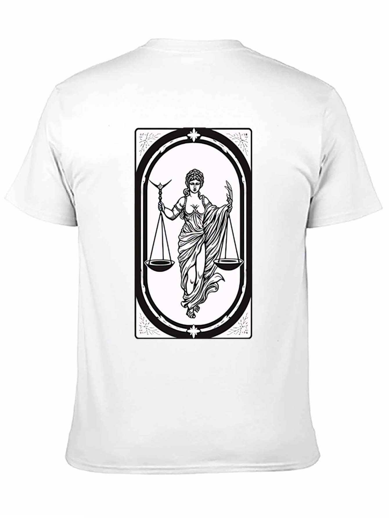Libra Zodiac T-Shirt - Scales of Justice Graphic Tee