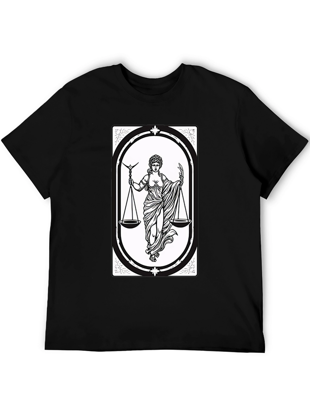 Libra Zodiac T-Shirt - Scales of Justice Graphic Tee