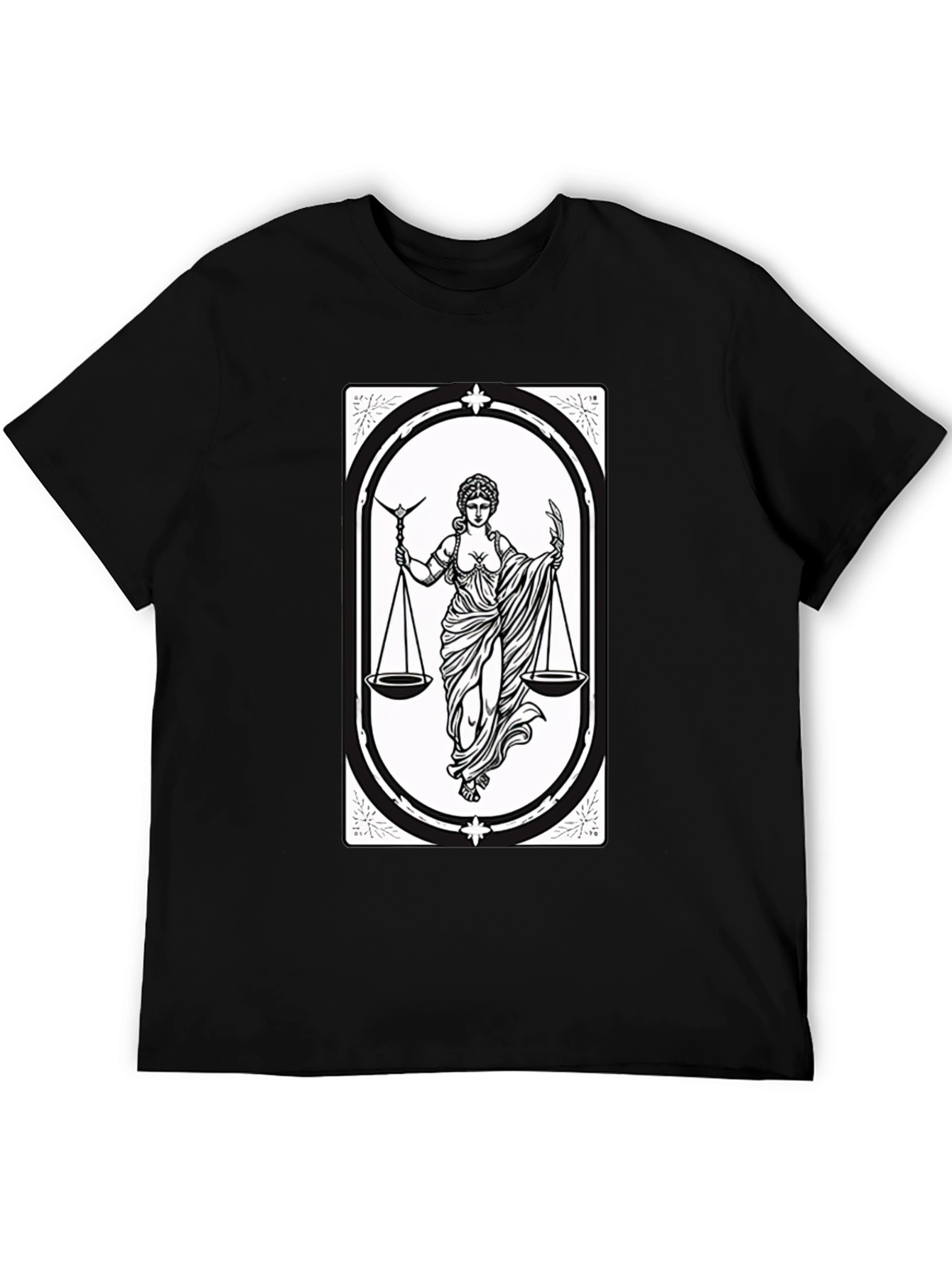 Libra Zodiac T-Shirt - Scales of Justice Graphic Tee