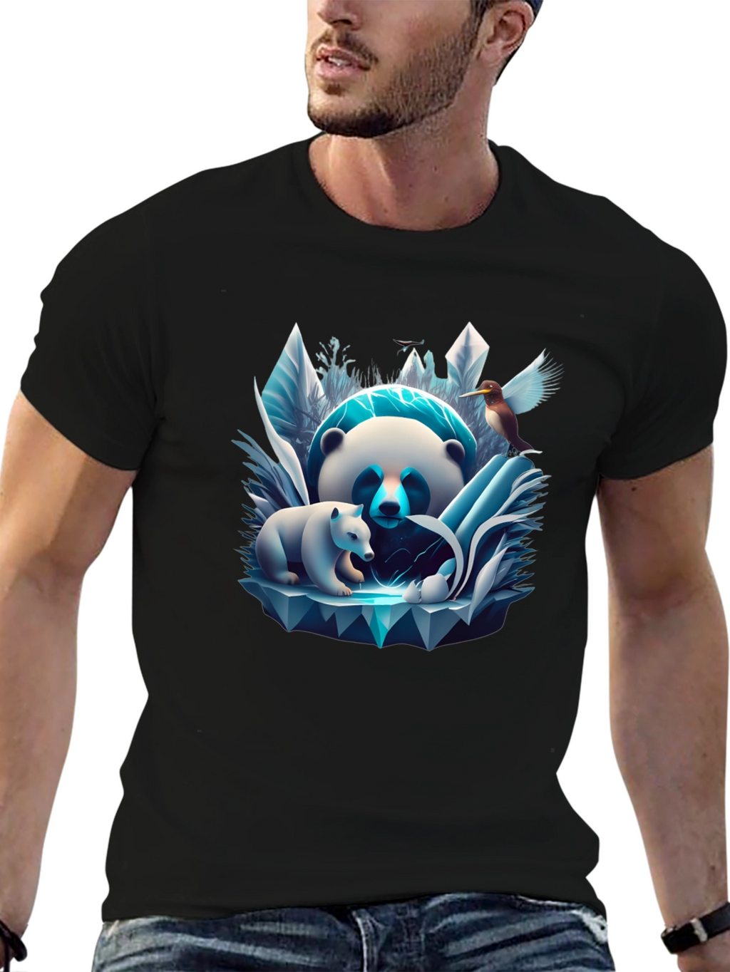 Panda & Cub Ice T-Shirt