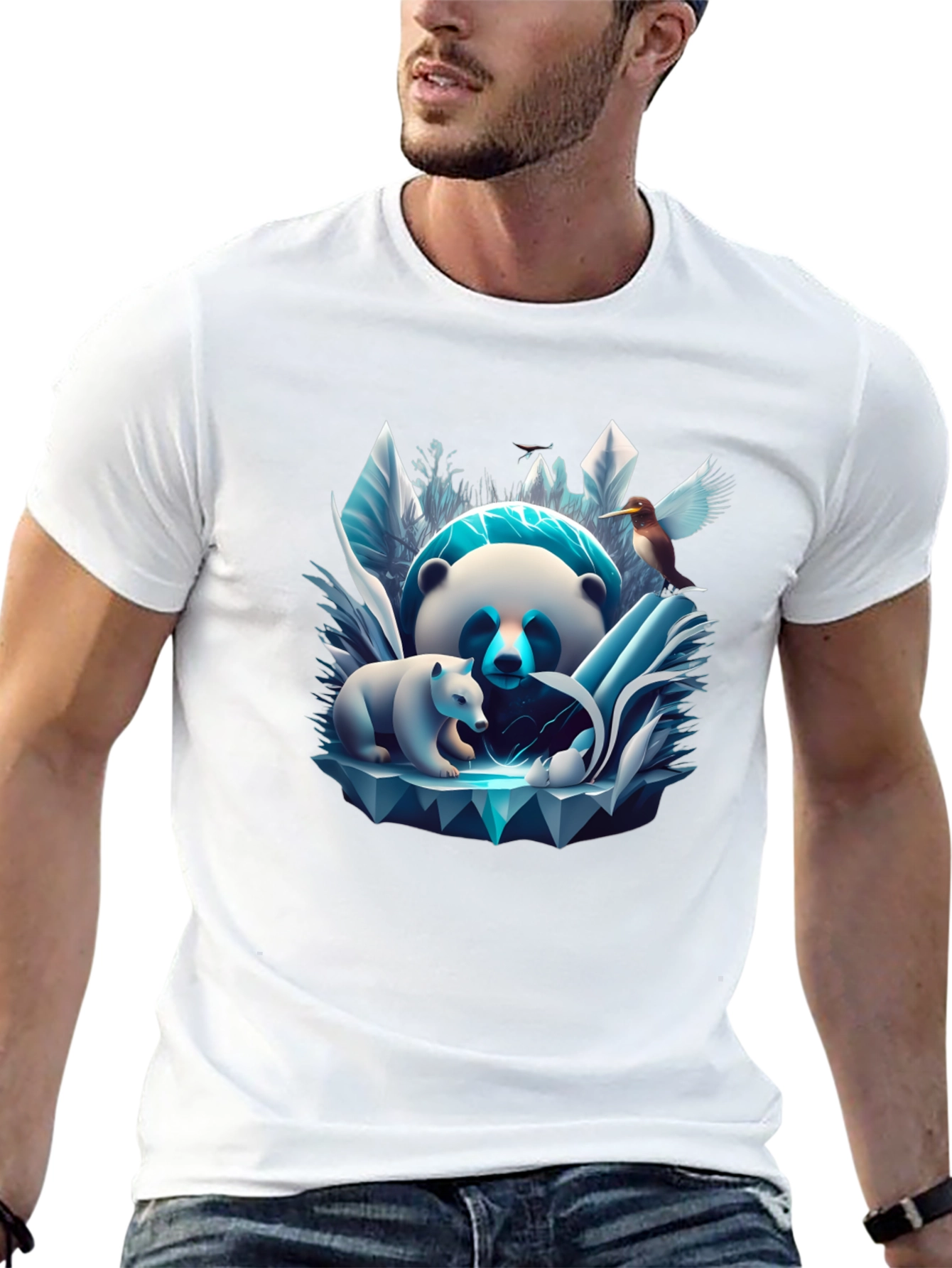 Panda & Cub Ice T-Shirt