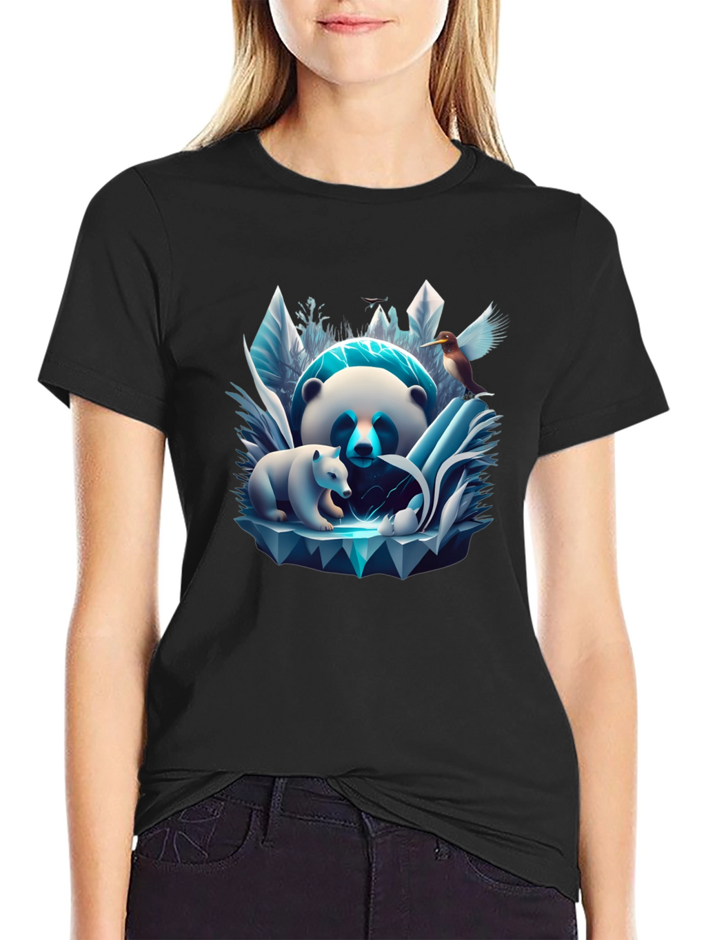 Panda & Cub Ice T-Shirt