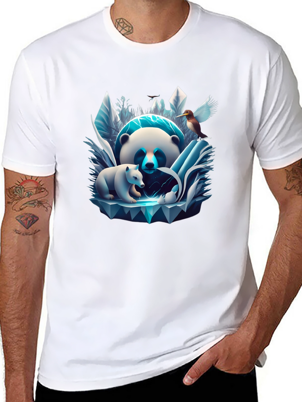 Panda & Cub Ice T-Shirt
