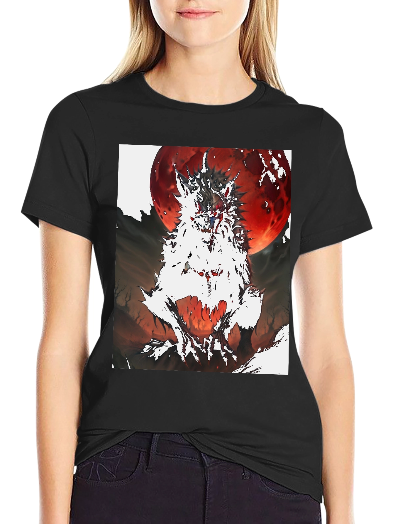 Werewolf Blood Moon Graphic Tee