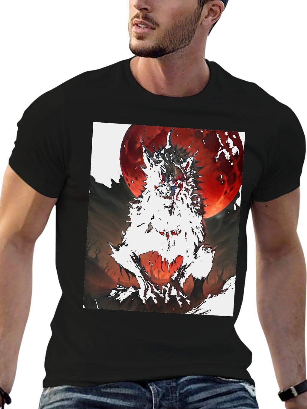 Werewolf Blood Moon Graphic Tee