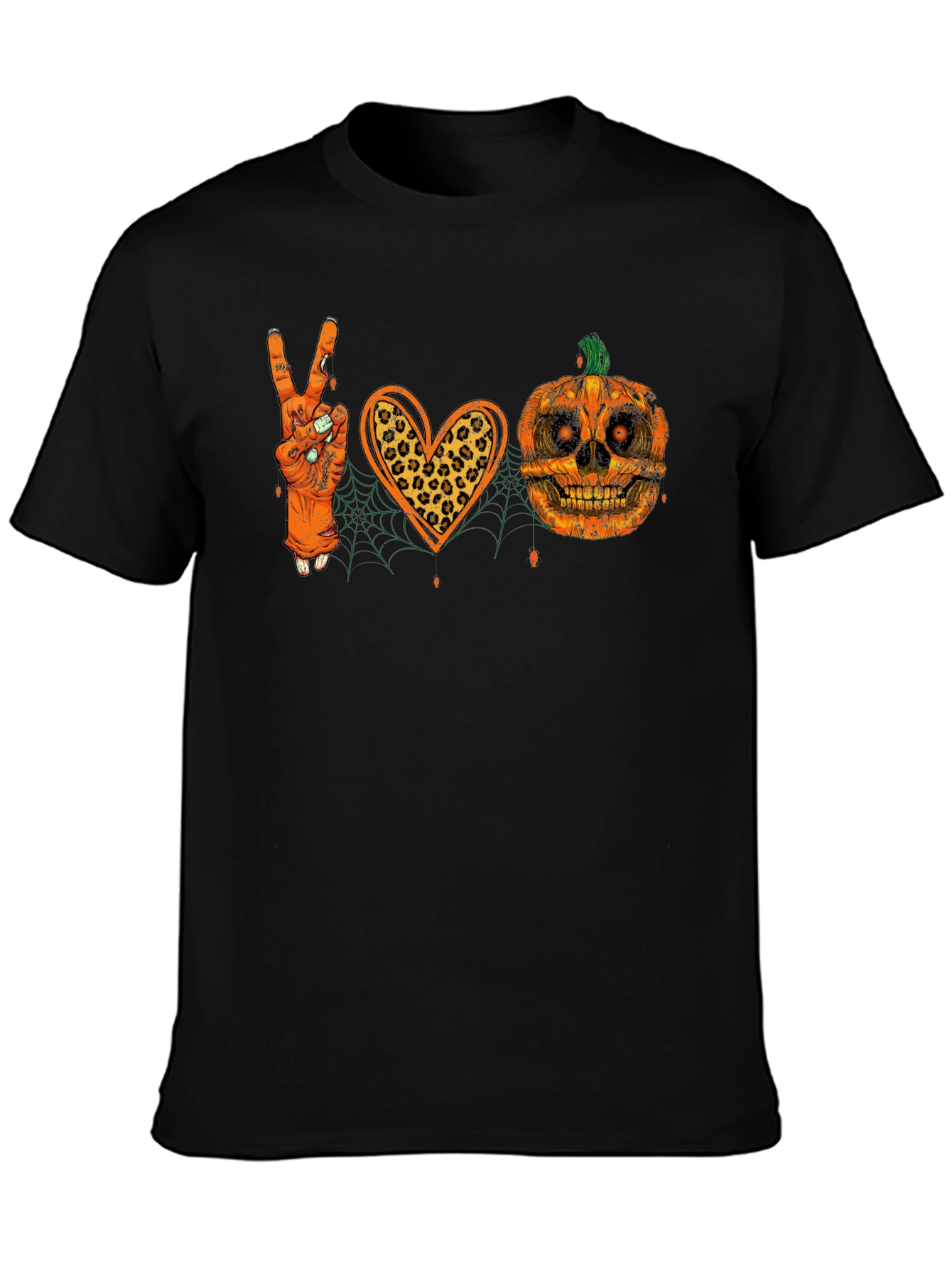 Halloween Peace Love Pumpkin T-Shirt