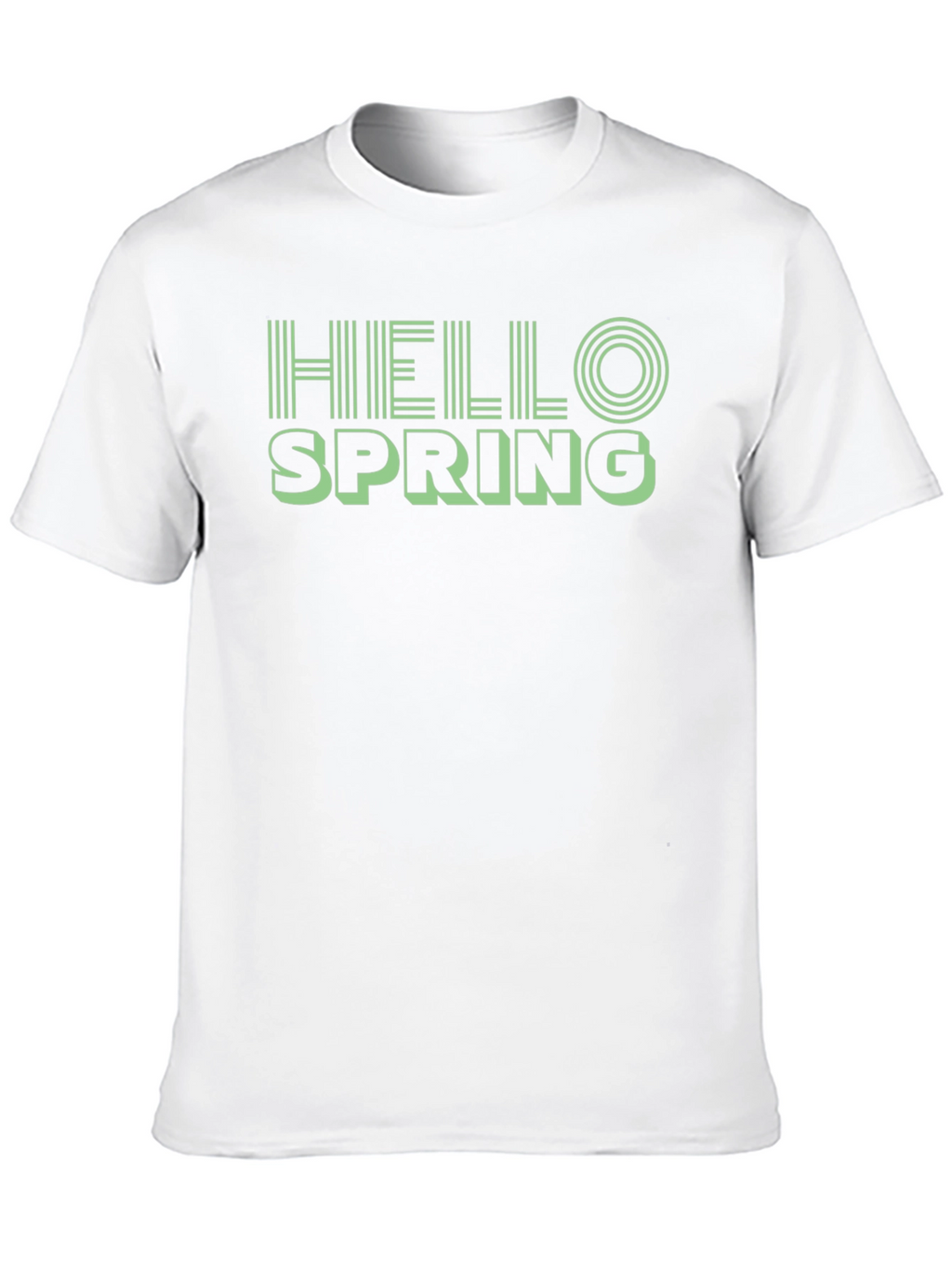 Hello Spring Black Graphic Tee