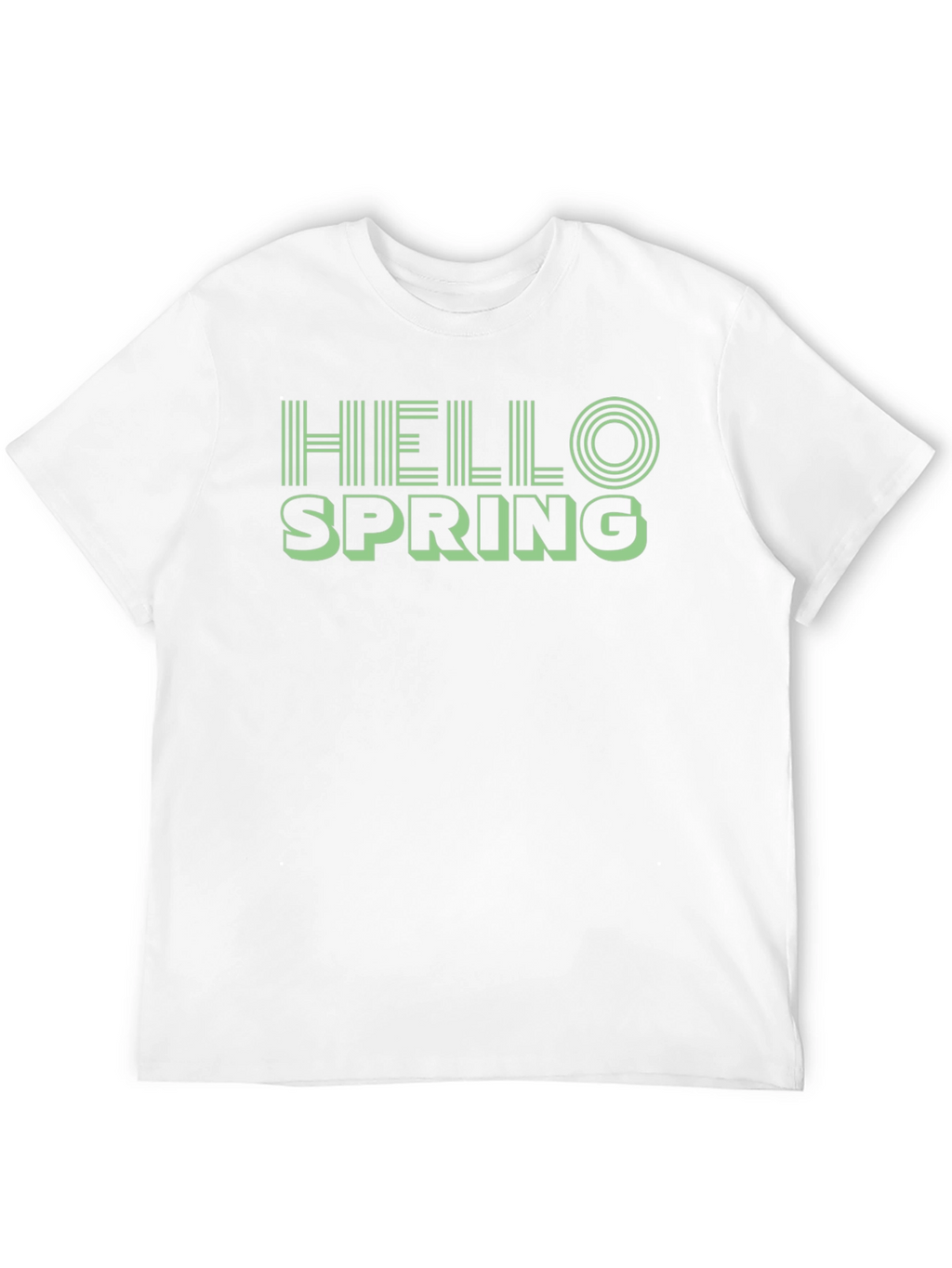 Hello Spring Black Graphic Tee