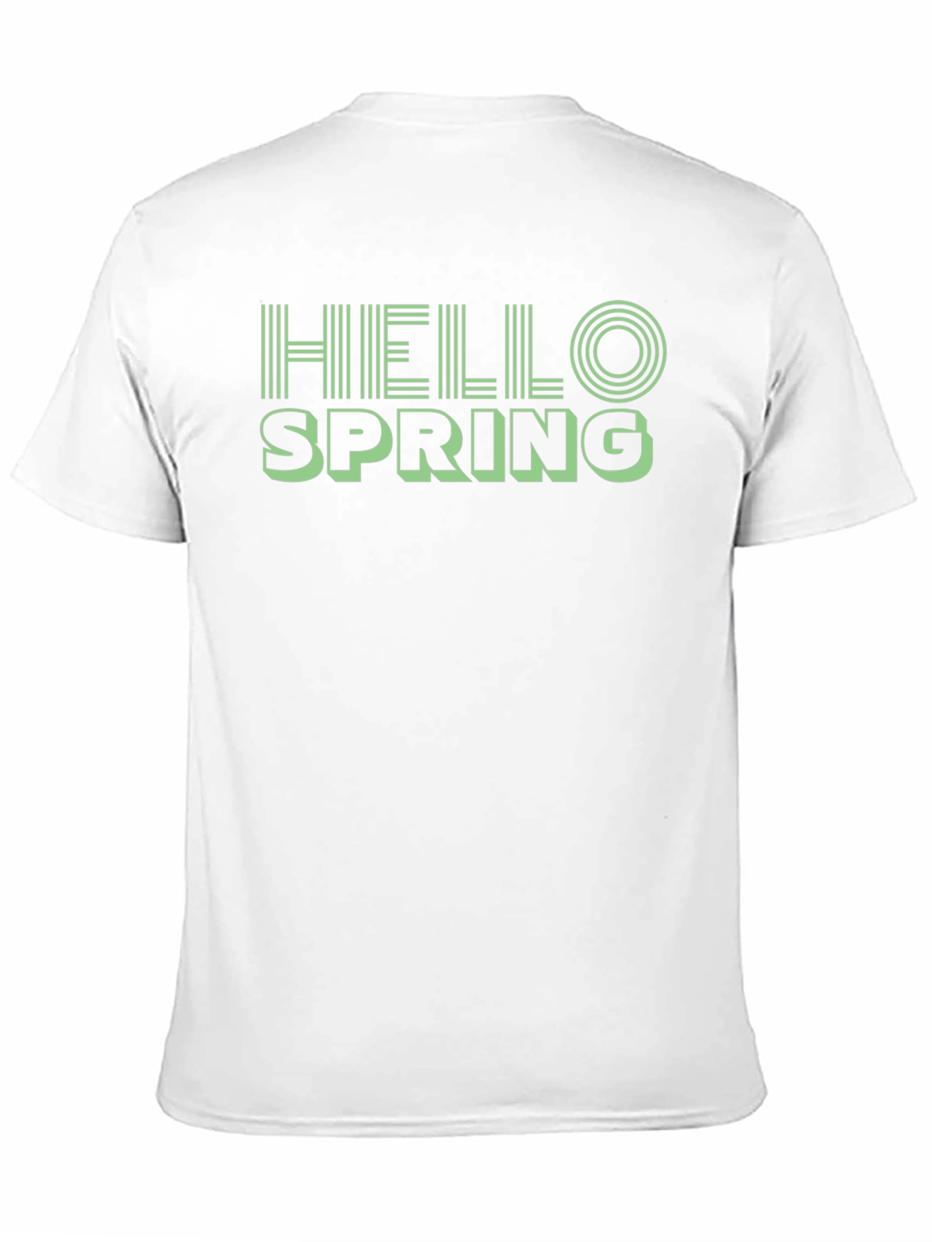 Hello Spring Black Graphic Tee