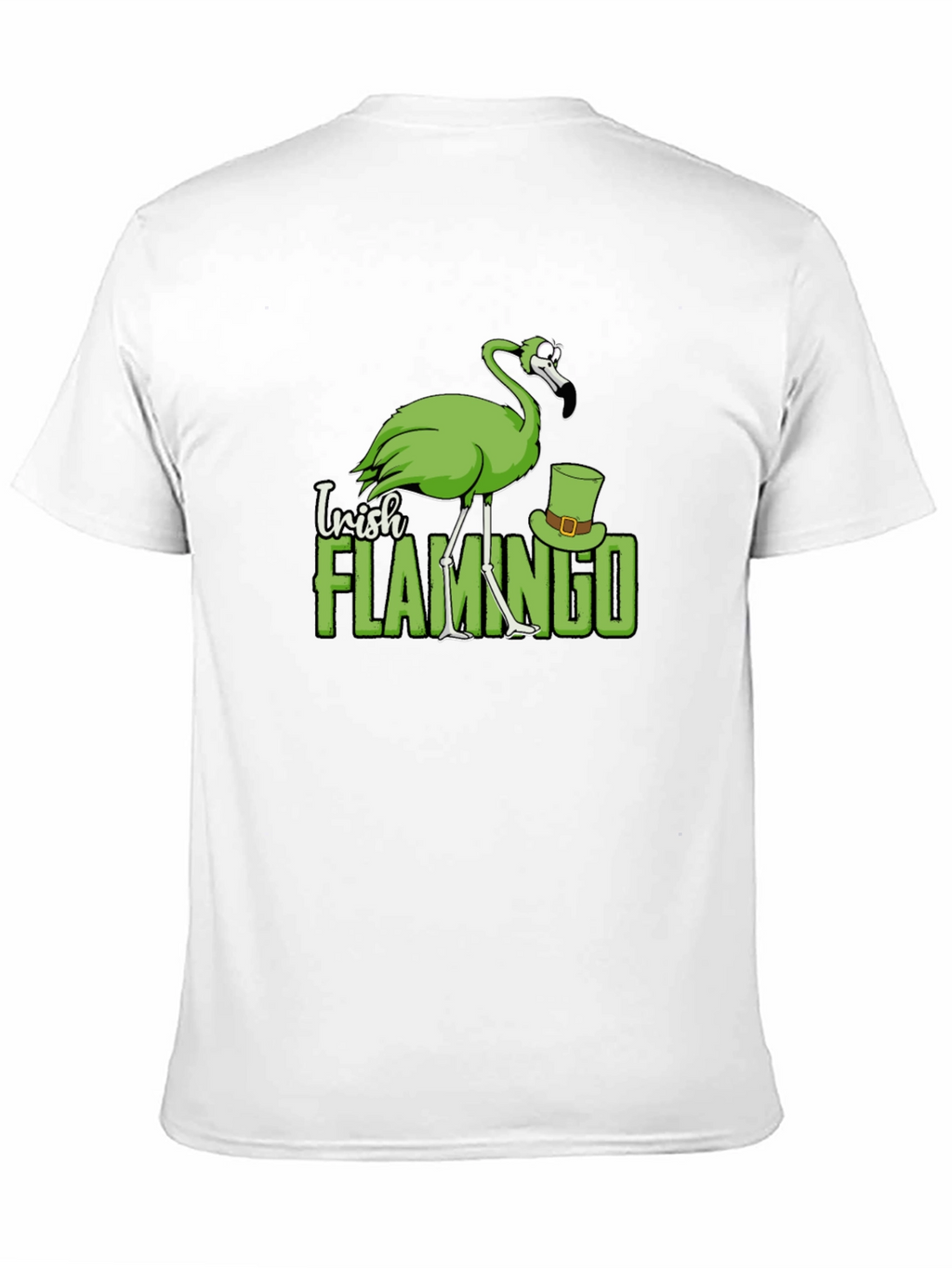 Irish Flamingo Graphic T-Shirt - St. Patricks Day