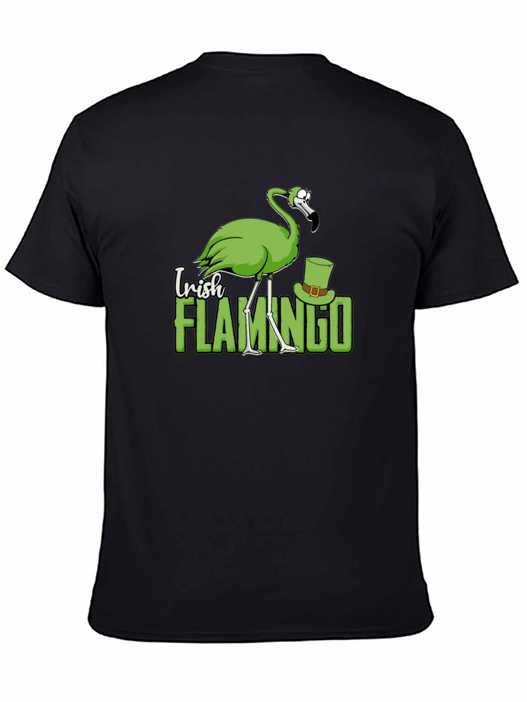 Irish Flamingo Graphic T-Shirt - St. Patricks Day