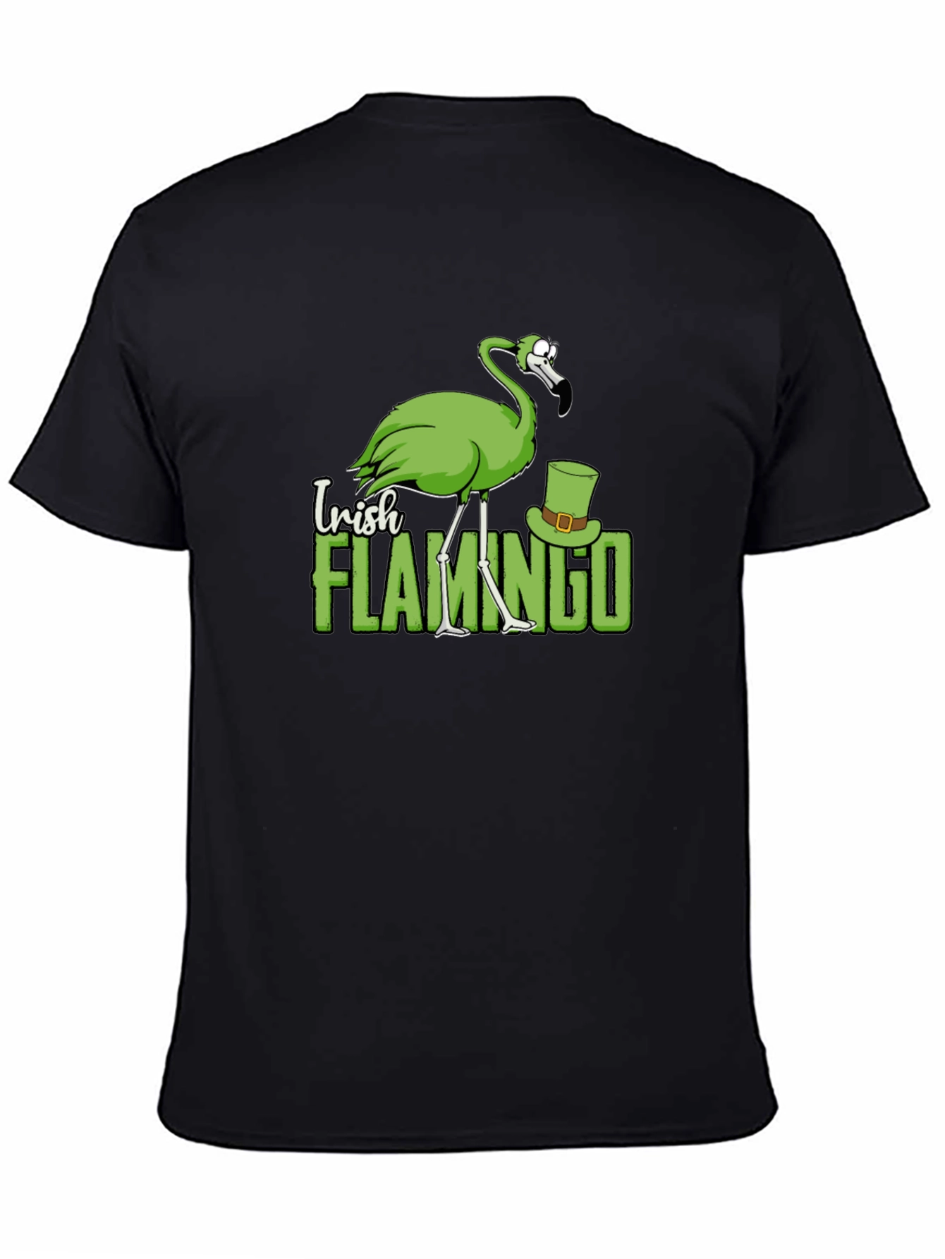 Irish Flamingo Graphic T-Shirt - St. Patricks Day