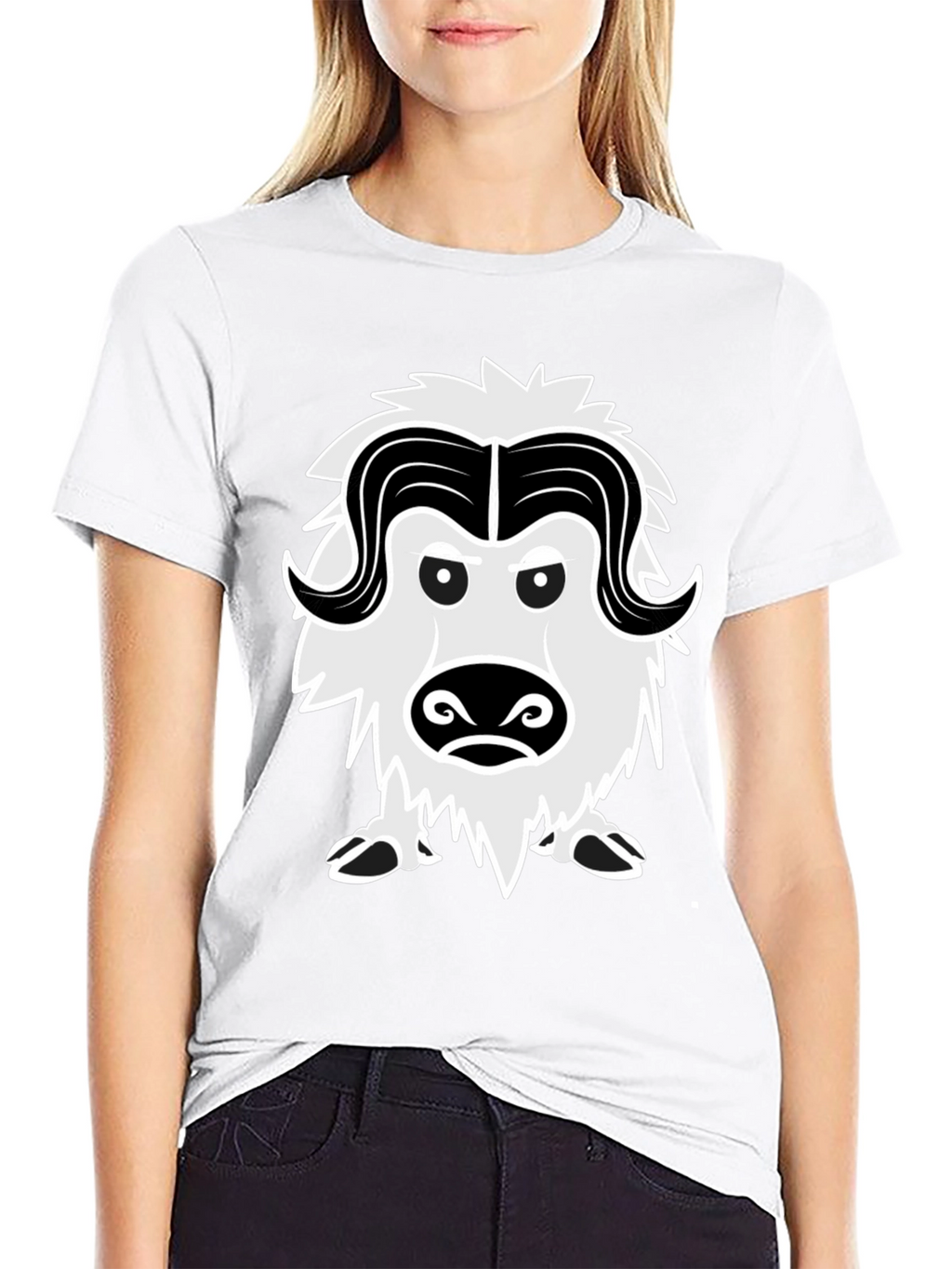 Muskox Graphic Tee - Unique Animal Design