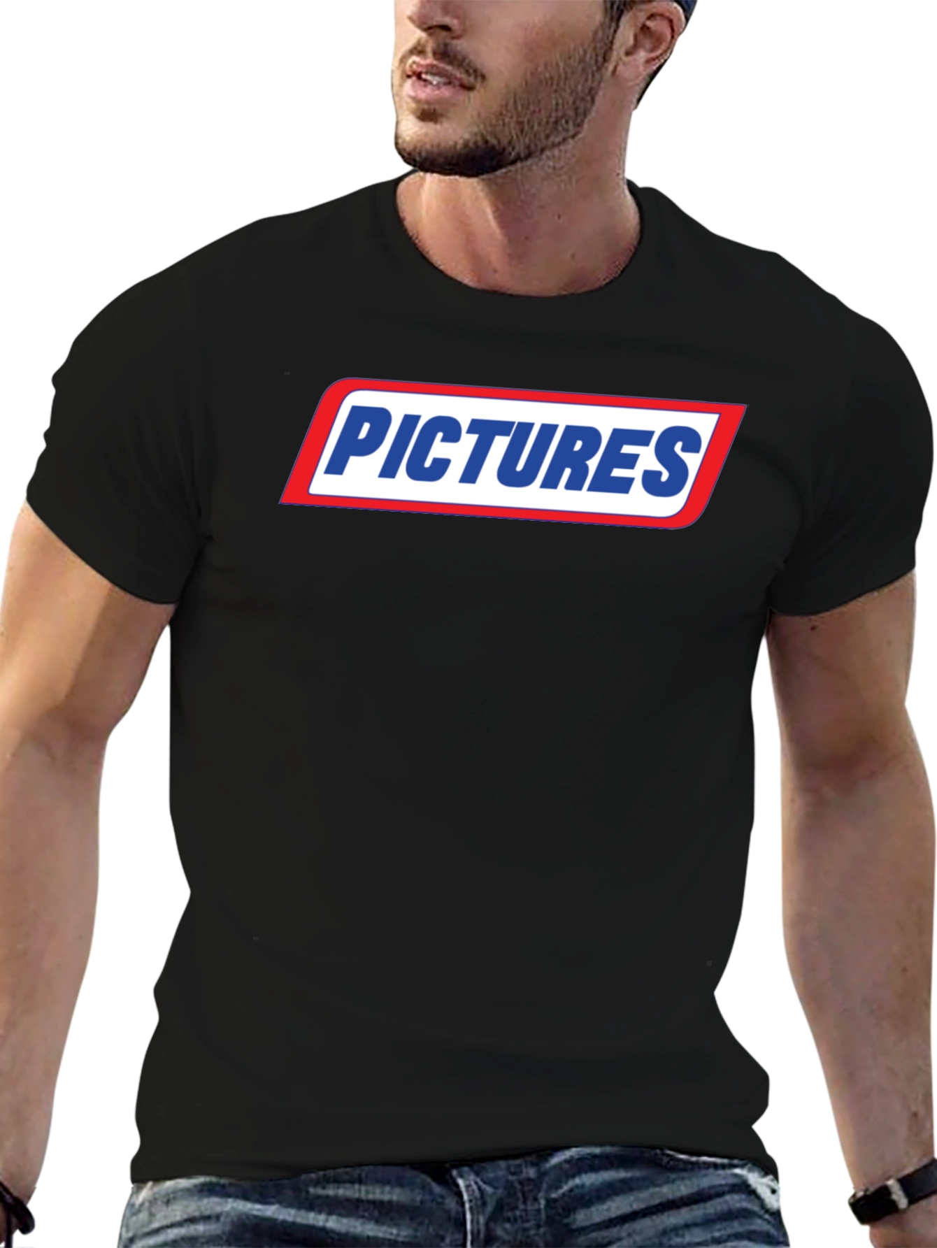 Retro Pictures Graphic T-Shirt - Black
