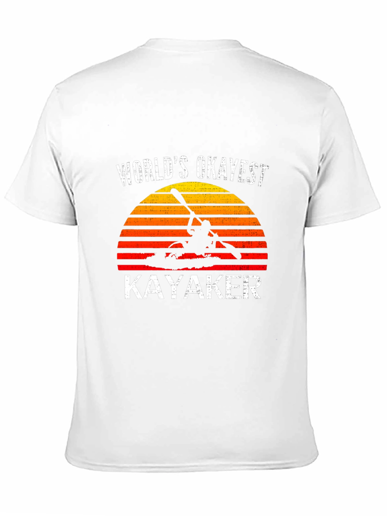 Worlds Okayest Kayaker Graphic T-Shirt - Kayaking Gift