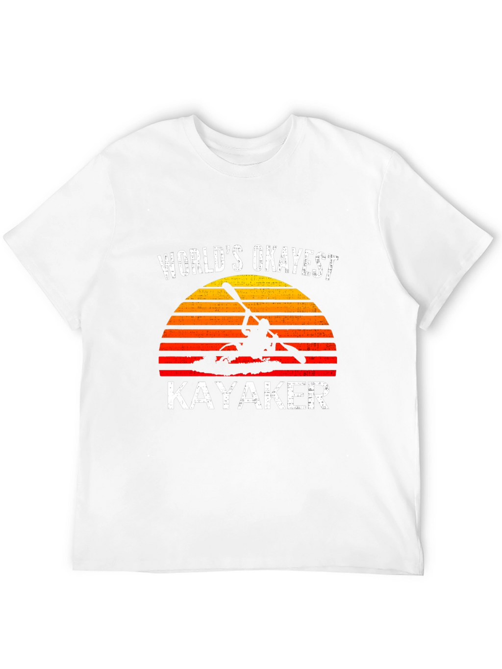 Worlds Okayest Kayaker Graphic T-Shirt - Kayaking Gift