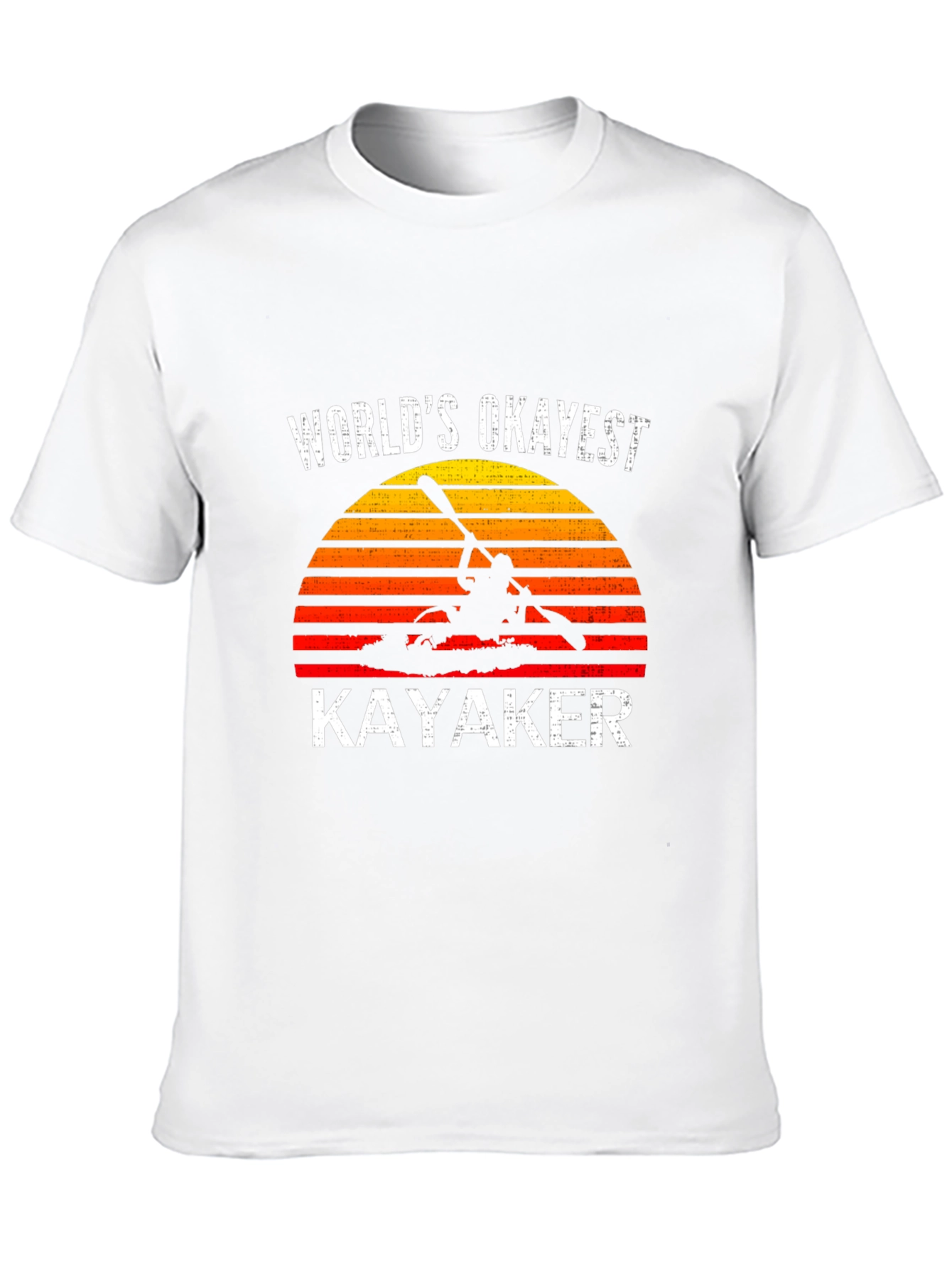 Worlds Okayest Kayaker Graphic T-Shirt - Kayaking Gift