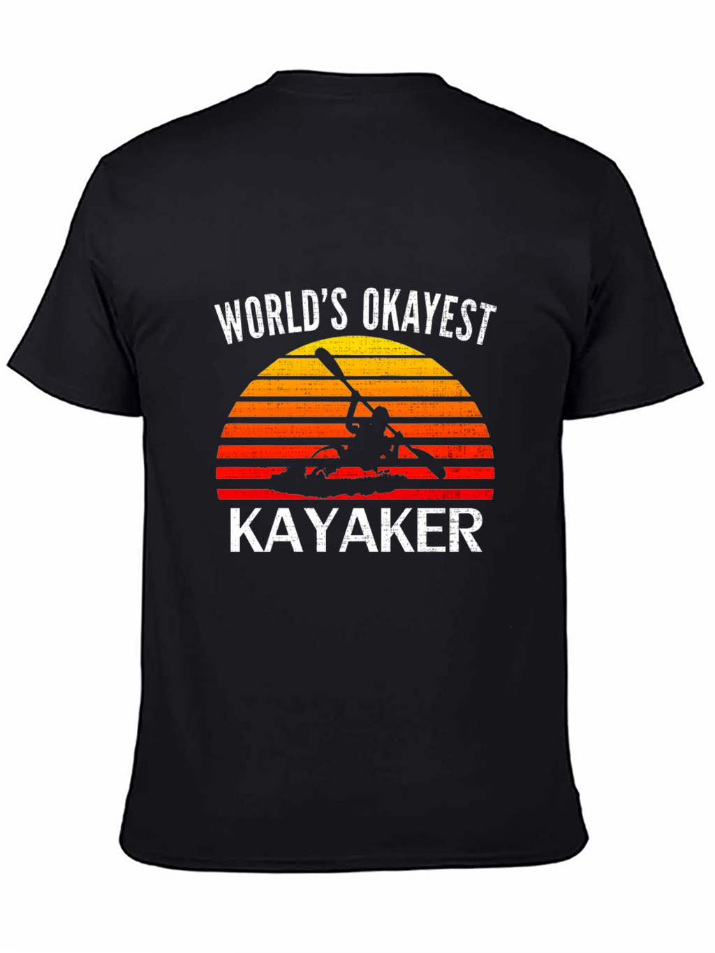 Worlds Okayest Kayaker Graphic T-Shirt - Kayaking Gift