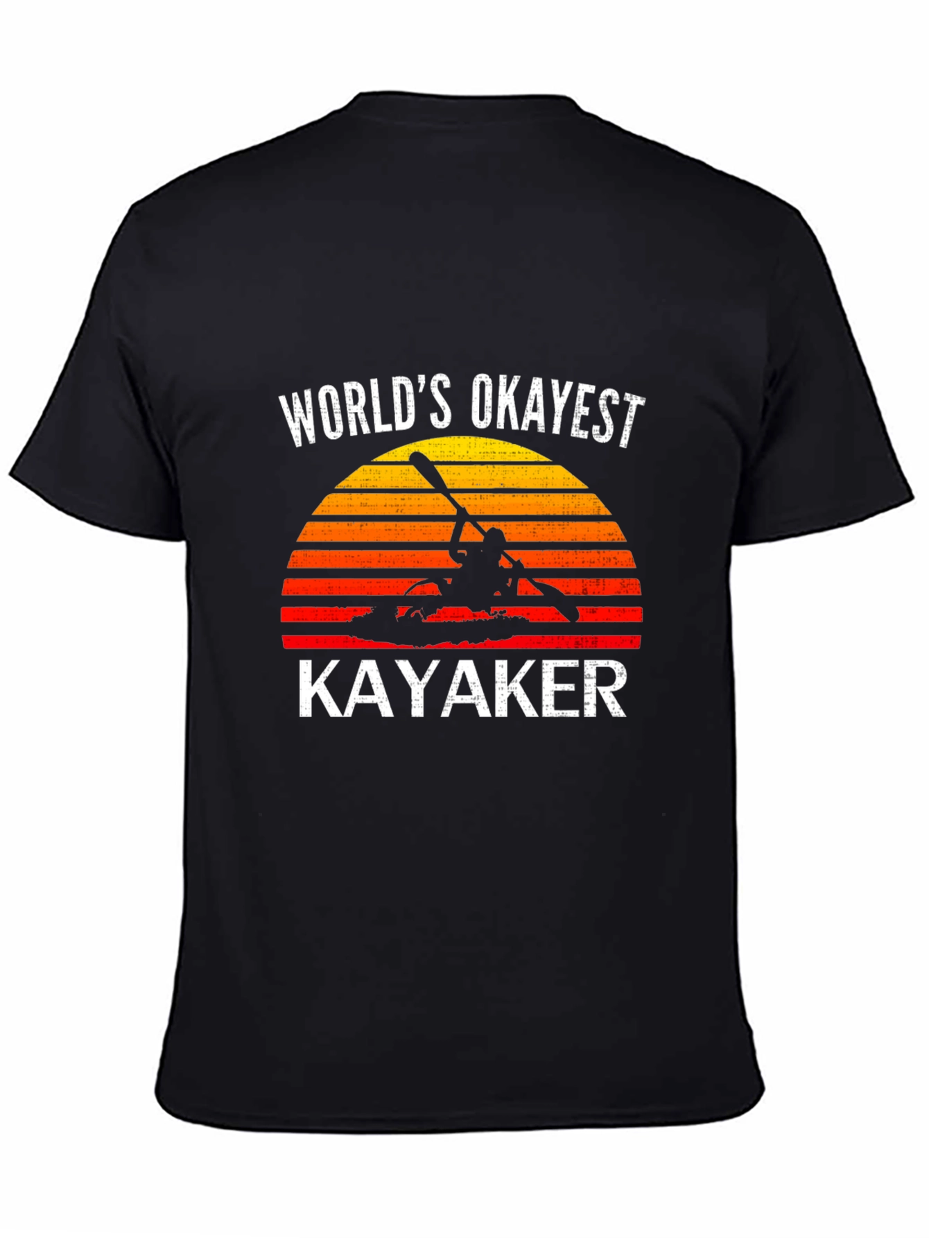 Worlds Okayest Kayaker Graphic T-Shirt - Kayaking Gift