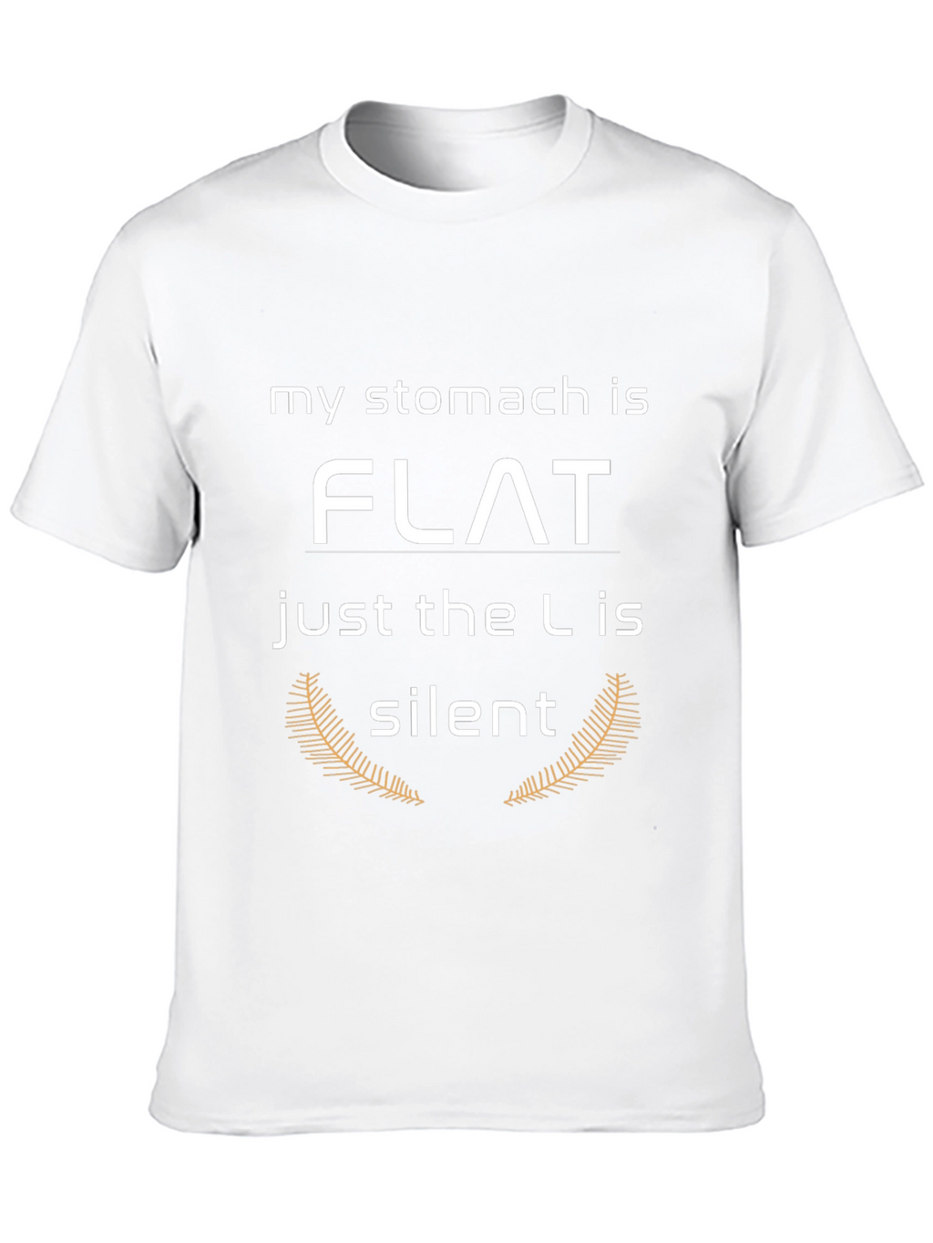 Funny Stomach Flat T-Shirt