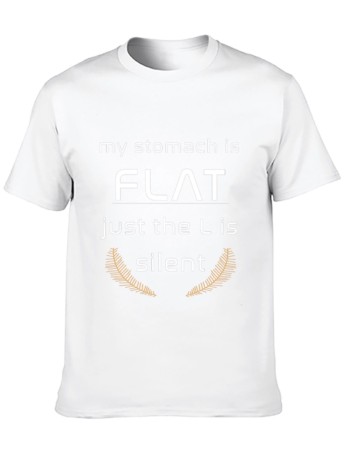 Funny Stomach Flat T-Shirt
