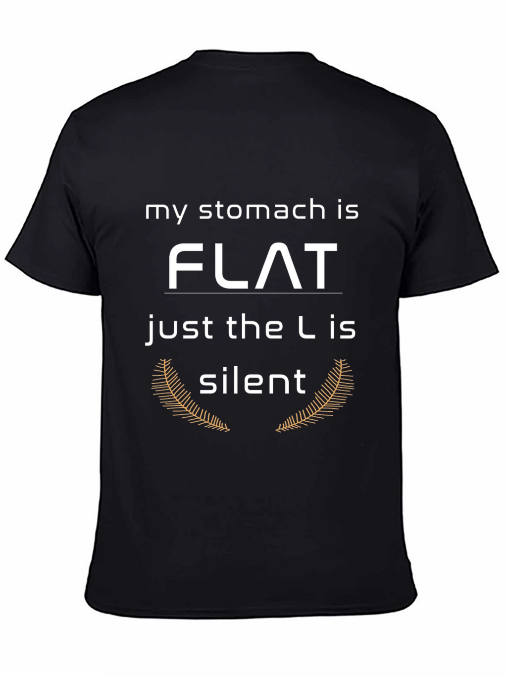 Funny Stomach Flat T-Shirt