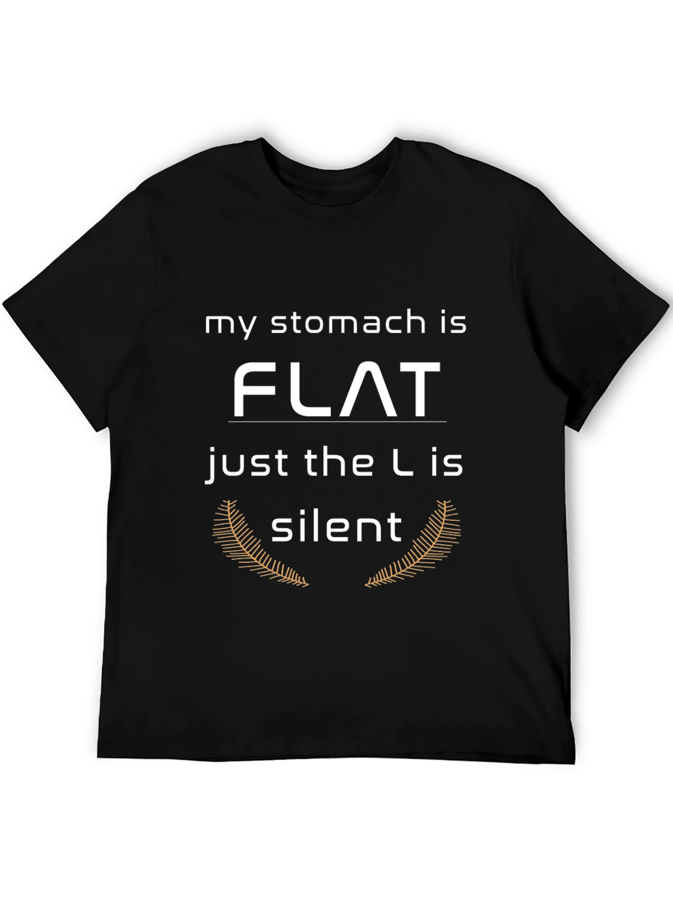 Funny Stomach Flat T-Shirt