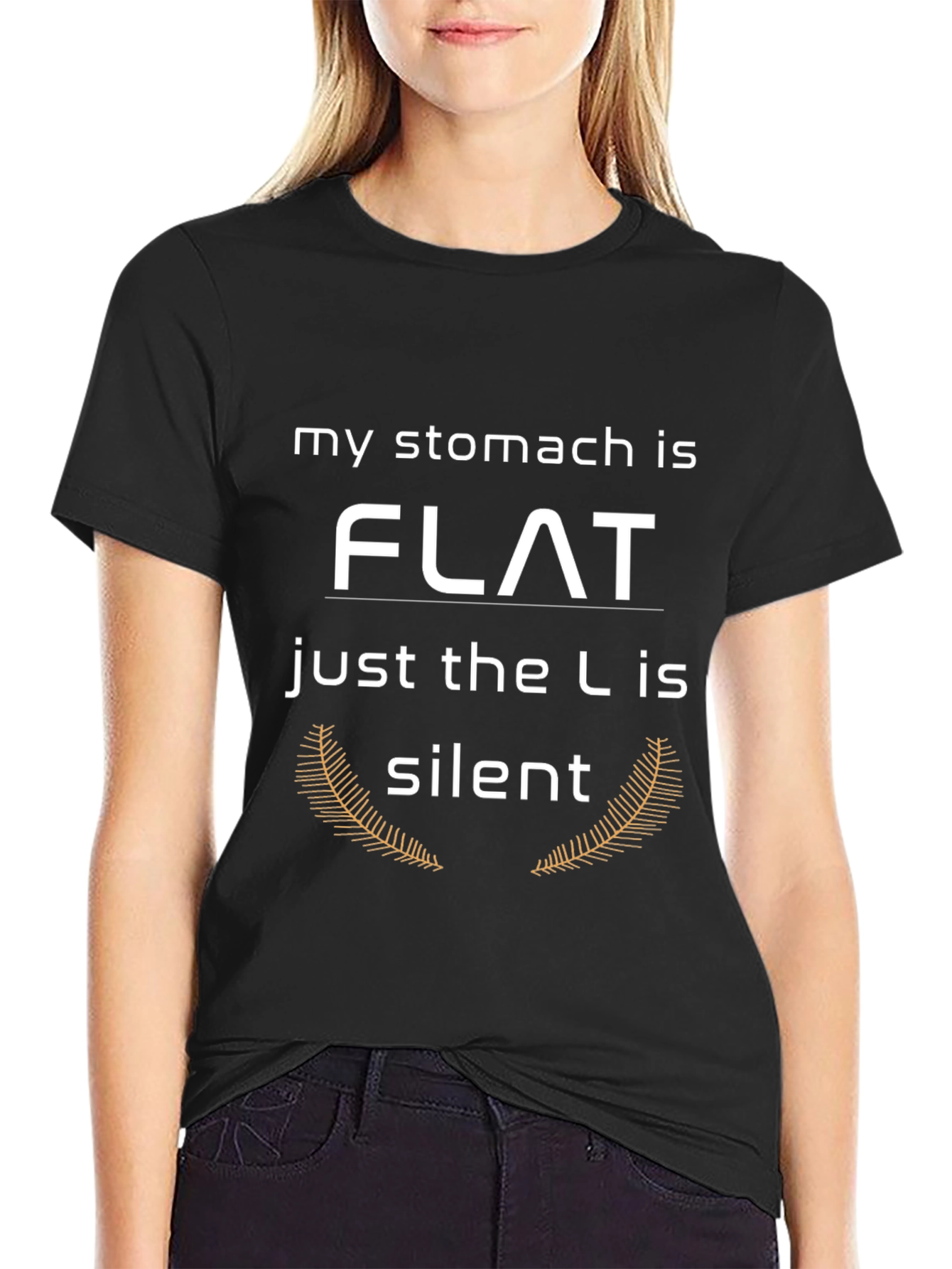 Funny Stomach Flat T-Shirt